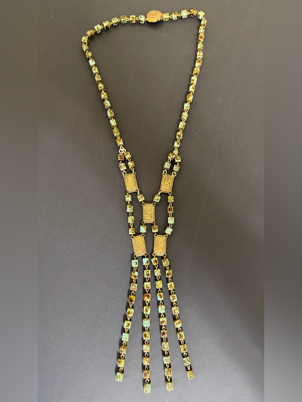 Vintage Bib Style Statement Necklace